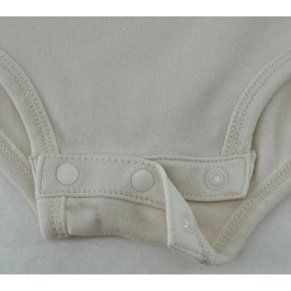 Nike Baby‎ Girls Bodysuit 3M Cream Pink Logo Short Sleeve One Piece J229-A0S
